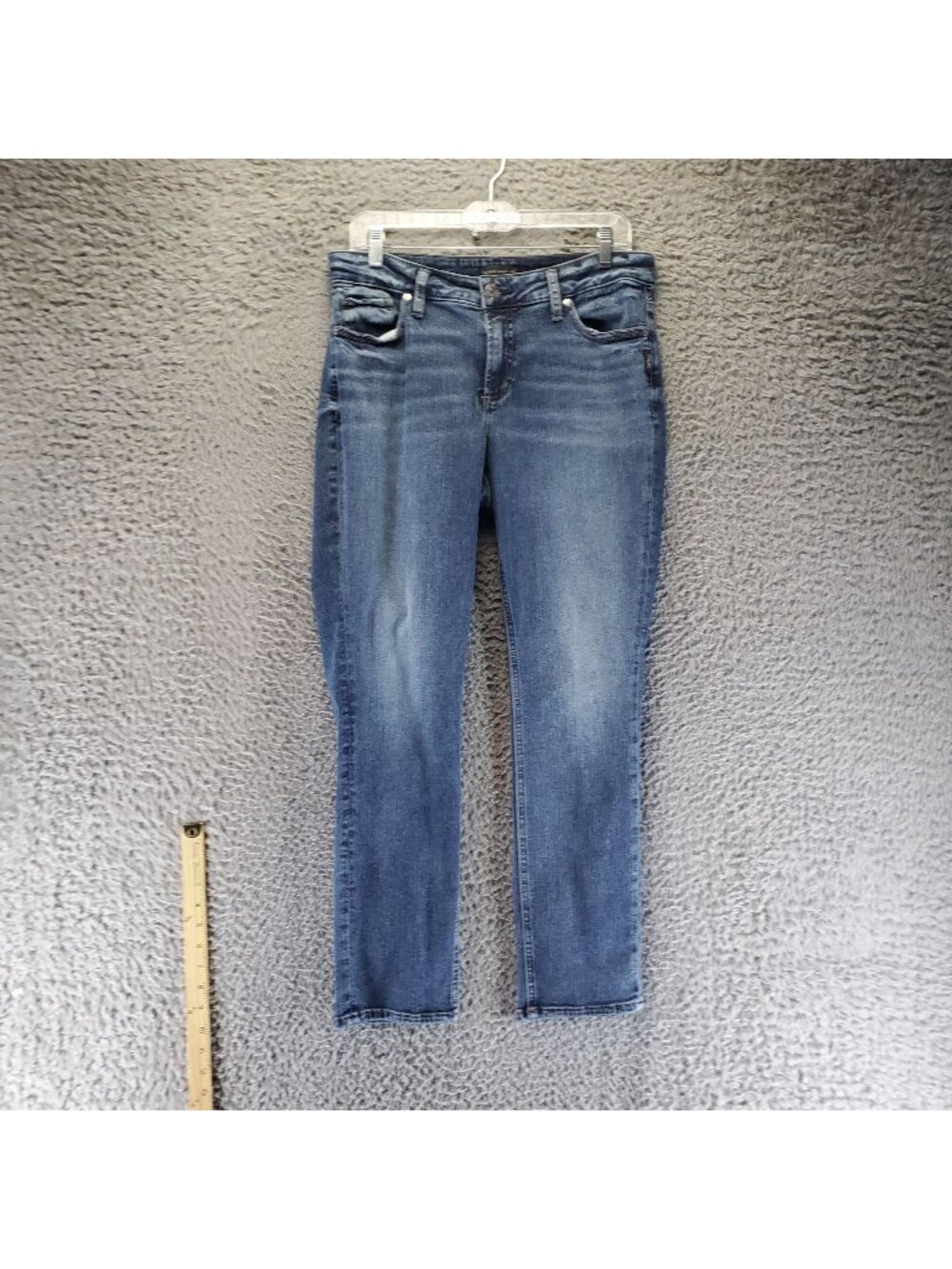 Silver Jeans Jeans Womens 30 Blue Elyse Straight Stretch Denim *Read*